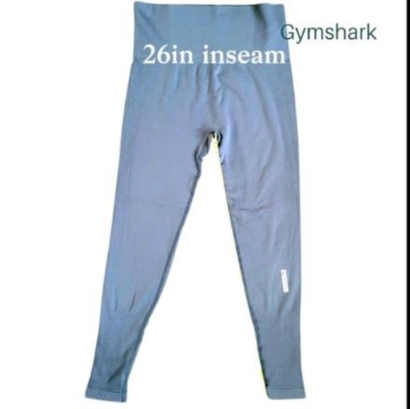 Gymshark Power Down Tight Legging Lounge Pant Gym Turquoise Blue Women Large L - Picture 6 of 8